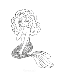 The human form of luchia nanami. 57 Mermaid Coloring Pages Free Printable Pdfs