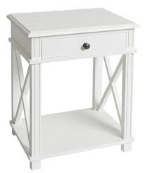 Bedside Table White Jemden Interiors