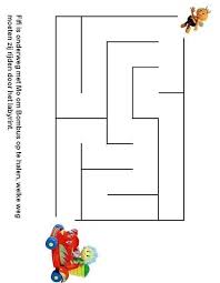 Doolhof Printen Fifi En Haar Bloemenvriendjes Doolhof Prints Peuters En Kleuters