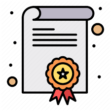 Certification Degree Diploma Icon Download On Iconfinder Greeting Card Display Icon Display Cards
