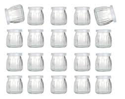 7 oz clear glass jar with lids. Encheng 4 Oz Clear Glass Jars With Lids Glass Yogurt Container With Caps Pe Replacement Glass Pudding Jars Yogurt Jars Clear Glass Containers For Milk Ramekin Jams Jelly Mousse 20 Pack Buy Online In Antigua And Barbuda At Antigua Desertcart Com