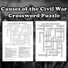Some of the worksheets for this concept are social studies 5th grade slavery civil war name, name date civil war crossword, clara barton, name date civil war vocabulary, engaging reproducible nonfiction. Causes Of The Civil War Crossword By Mr Tillman S Social Studies