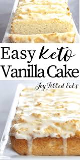 Keto Vanilla Cake Low Carb Gluten Free Sugar Free Keto Dessert Recipes Keto Dessert Easy Healthy Cake Recipes