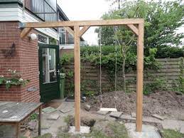 schommel maken achtertuin ontwerp tuin pergola tuin