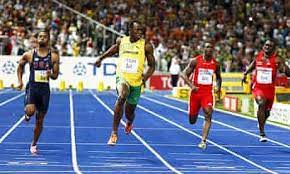 The shortest common outdoor running distance, it is one of the most popular and prestigious events in the sport of athletics.it has been contested at the summer olympics since 1896 for men and since 1928 for women. Usain Bolt Breaks World Record In Time Of 9 58sec To Win 100m Gold In Berlin Usain Bolt The Guardian