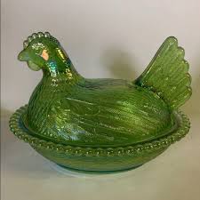 Carnival Dining Vintage 7s Indiana Carnival Glass Candy Dish Poshmark