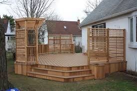 Large traditional backyard deck in cleveland with no cover. Traditional Deck Traditional Deck Montreal Houzz Au