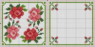 Biscornu Roses Flowers Free Cross Stitch Patterns Crochet