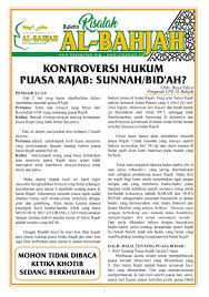 Bulan ini berada di antara jumadil akhir dan syakban, yang dinamai berdasarkan asal katanya, yakni tarjib atau terhormat. Kontroversi Hukum Puasa Rajab Sunnah Bid Ah
