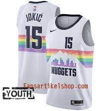 Nikola jokić je proglašen za mvp nba lige, a o njegovom privatnom životu se zna baš malo. Denver Nuggets Trikot Nikola Jokic 15 2018 19 Nike City Edition Weiss Swingman Kinder