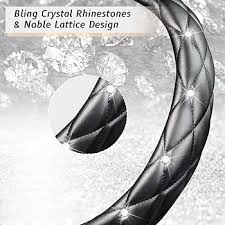 KAFEEK 16 inch Diamond Soft Leather Steering Wheel Cover,Compatible for  F150 F250 F350 Ram 4Runner Tacoma Tundra Range Rover : Amazon.in: Car &  Motorbike