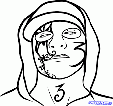 How To Draw Johnny 3 Tears Johnny 3 Tears From Hollywood Undead Hollywood Undead Undead Drawings