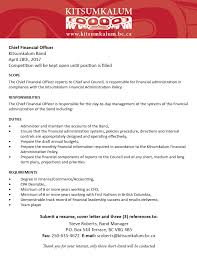 As a result, cfos take on a variety of tasks and responsibilities. Chief Financial Officer Posting For Kitsumkalum Kitsumkalum A Galts Ap Community Of The Tsimshian Nation