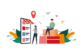 Download Online Shopping Flat Design Illustration Graphic By Lartestudio Creative Fabrica Di 2020 Yellowimages Mockups