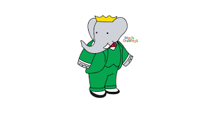 Babar The Elephant How To Draw And Coloring Fun New Hd Video For Kids Youtube