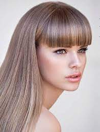 Thick Bangs Creative Color Long Hair With Bangs Hair Styles Long Hair Styles