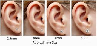 Earrings Carat Size Chart Google Search Diamond Studs