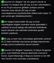 Seyahat izin belgesi internetten alınacak. Son Dakika 65 Yas Ustu Seyahat Izin Belgesi Basvurusu Basladi Iste Basvuru Linki Ve Telefon Numarasindan Memleket Izni Alma