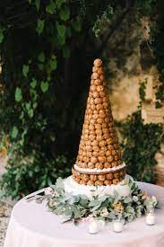 A Gorgeous French Wedding Croquembouche Or Piece Montee French Wedding Cake Destination Wedding I French Wedding Cakes French Wedding French Chateau Weddings