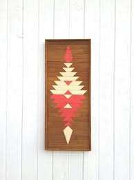 Reclaimed Wood Wall Art Zapotec Design Vintage By Pastreclaimed Wood Wall Art Reclaimed Wood Wall Art Lath Art