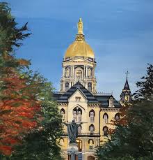 Themainbuildingunderwent a $58 million restoration project from july 1997 to july 1999. Notre Dame Golden Dome Etsy