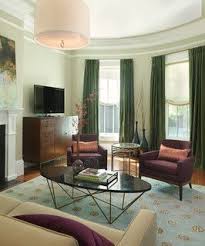 South End Residence Modern Green Living Room Green Walls Living Room Living Room Designs