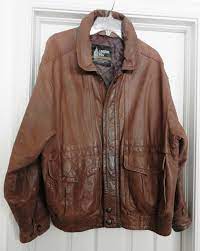 Vintage London Fog Men S Leather Jacket Coat Bomber Flight Brown Size M Distress Londonfog Alloccasion Men S Leather Jacket Leather Jacket Coats Jackets