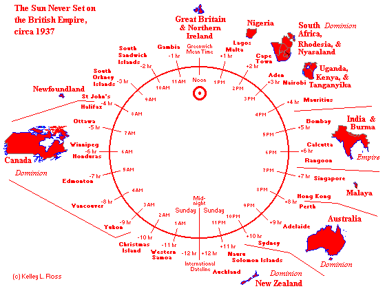The sun never set over the British Empire : r/interestingasfuck
