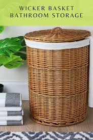 wicker basket bathroom storage wicker basket bathroom wicker laundry basket laundry basket storage diy bathroom decor