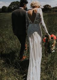 Lisa Backless Boho Lace Wedding Dress Sheath Wedding Dress Backless Wedding Gown Backless Wedding Dresses Lace