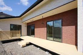 お洗濯もゆったりできるひろびろウッドデッキ アイフルホーム 住宅建築 建築