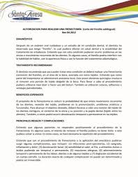 Medication consent form spanish, rev. Frenectomy Consent Form Spanish