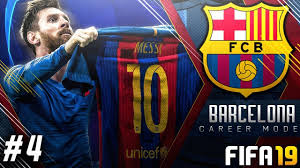 Barcelona 's lionel messi won a european union court fight over the trademark rights to his own logo. Fifa 19 Barcelona Career Mode Ep4 Champions League Begins Messi Hat Trick Youtube