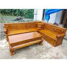 * pengosokan awal, bersihkan pori kayu jati dari debu. Kursi Tamu Sudut Kayu Jati Ukiran Jepara Toko Mebel Furniture Jepara