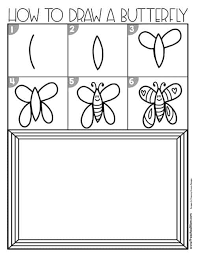 Easy Instructions On How To Draw A Butterfly Preschool Mom Many people draw and we need to constantly maintain our skills. to draw a butterfly preschool mom