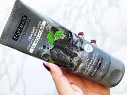 This unique mask and scrub works double time to detox skin. Mask Monday Freeman Beauty Polishing Charcoal Black Sugar Gel Mask Scrub