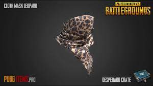 Cloth Mask Leopard Pubg Item Showcase Youtube