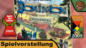 Update pack contains the seven new kingdom cards introduced in the second edition of dominion, thereby allowing owners of the first edition to obtain these new cards without needing to. Dominion Basisspiel Spiel Des Jahres 2009 Brettspiel Anleitung Youtube