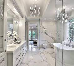 See how top interior designers use luxurious marble tubs to elevate and transform these bathrooms. 30 Amazing Marble Bathroom That Make Your Bathroom Look Luxurious Modern Master Bathroom Bathroom Interior Design Master Bathroom Design
