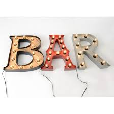 Light Bulb Sign For Bars