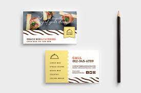 Business cards printing and delivery once you have designed a business card with the business card maker, just order your prints. Catering Service Business Card Template Psd Ai Vector Brandpacks