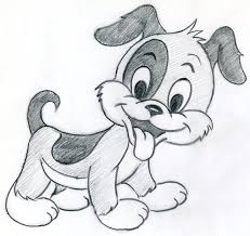 Learning how to draw cartoons is easy with this free guide on cartoon drawing for beginners from artists network! Draw Cartoon Puppy Very Cute Animais Faceis De Desenhar Easy Pencil Drawings Desenhos De Animais Fofinhos