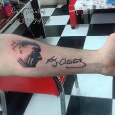 Ataturk Dovmesi Ataturk Kemal Ataturk Gazi Musatafa Kemal Ataturk Maresal Lider Ataturk Imza Commander Commander Tattoo Turkiye Dovme Fikirleri Dovme