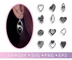 Free Free Heart Earring Svg Free 799 SVG PNG EPS DXF File