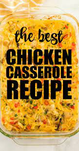 This Delicious Chicken Casserole Is A Classic Dinner Coming To You Straight From Grandma Chicken Casserole Dinners Chicken Recipes Casserole Dinner Casseroles