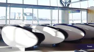 Home of the world's first nap pod. Sleeping Pods With Retractable Covers Debut At European Airport Youtube