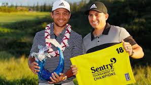 Xander schauffele shows sean zak how ball placement and one swing thought can make short game shots. Golf News Xander Schauffele Shoots Record Tying 62 To Win Tournament Of Champions Sport360 News