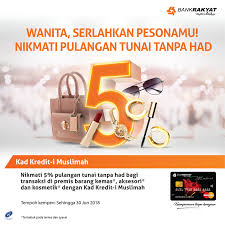 Sesetengah bank akan bagi auto waiver jika kad kredit berkenaan digunakan minimum satu bulan tetapi jangan keliru dengan lagi satu iaitu cash out atau pengeluaran terus tunai dari mesin atm. Bank Rakyat Dapatkan Kad Kredit I Muslimah Bank Rakyat Facebook
