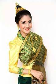 Lao Style Wedding Bride Laos Clothing Thai Clothes Laos Wedding