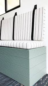 Black And White Bench Seat Cushion Walter Foam Bench Cushion Railroad Ikea Hack Kallax Shelf In Gildedhearth S Breakfast Nook We Craf Bench Cushions Custom Bench Cushion Bench Seat Cushion